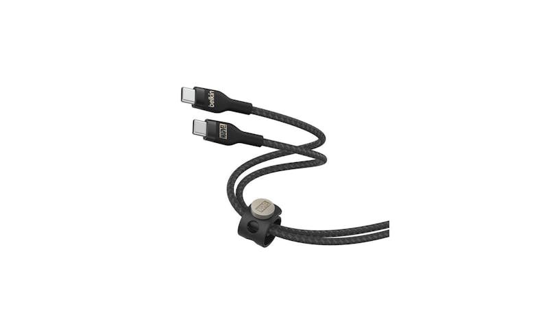 Belkin Silicone USB-C to USB-C Cable (Marvel Collection/Black) 2 Meter - CAB011qc2MSG