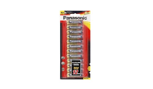 Panasonic LR6T/12B Alkaline AA Battery 12 Batteries per Blister Pack