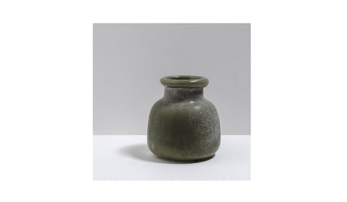Byron Round Glass Vase 21x21CM - Olive