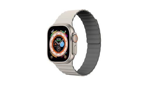 N.Brandz WB49-LINKRE-WG Apple Watch Strap - White