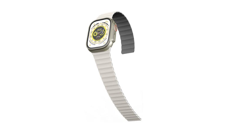 N.Brandz WB49-LINKRE-WG Apple Watch Strap - White_1