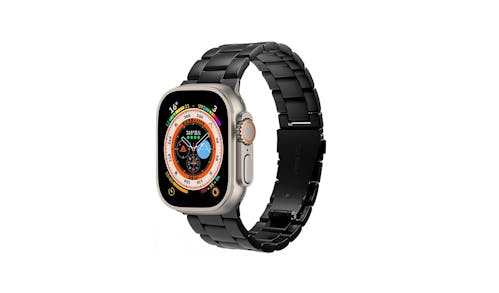 N.Brandz WB49-LINKSTL-BK Apple Watch Strap - Black