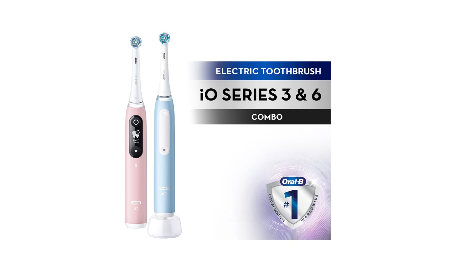 Braun Oral B IO6 + IO3 Electric Toothbrush Bundle | Harvey Norman Singapore