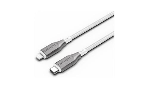 Cygnett CY4672 3M Armoured Lightning to USB-C Cable - White