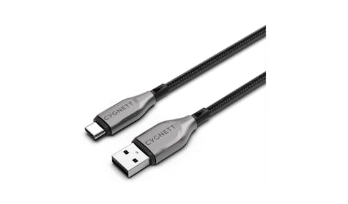 Cygnett CY4680 50cm USB C to USB A Arm Cable - Black