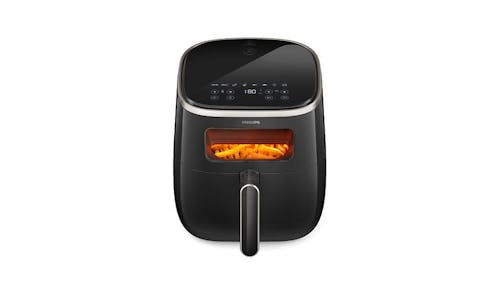Philips HD9257/80 Airfryer 5.6L with Digital Window and Rapid Air Technology - Black
