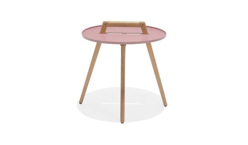 SCLG Home Collection Nassau Outdoor 50cm Round Side Table - Peony Pink