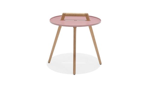 SCLG Home Collection Nassau Outdoor 50cm Round Side Table - Peony Pink