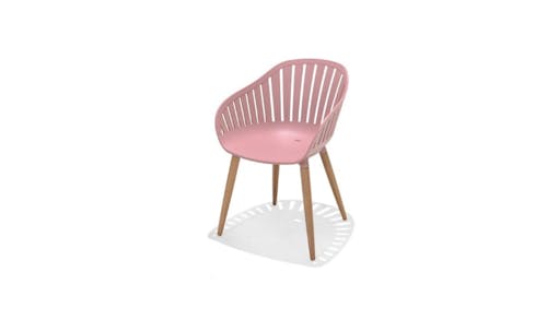 SCLG Home Collection Nassau Outdoor Carver Easy Chair - Peony Pink