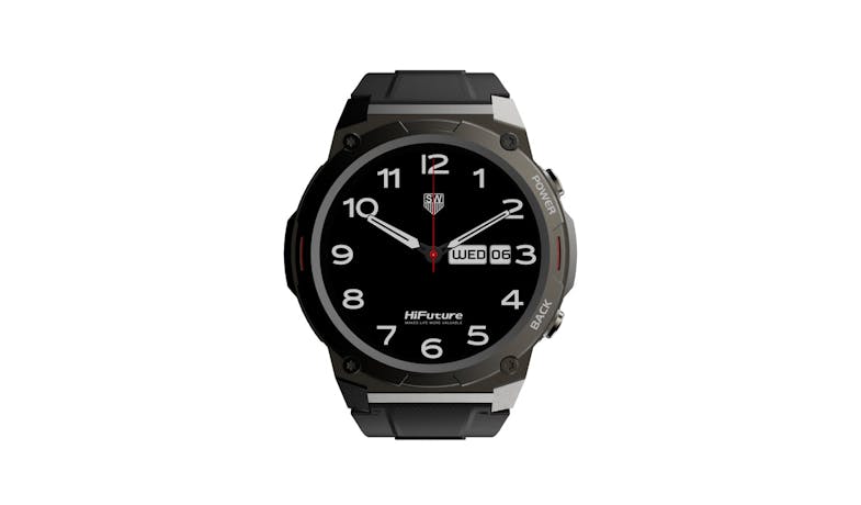 HiFuture FutureGo Mix2 AMOLED Wireless Calling Smartwatch- Black