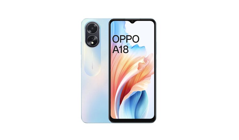 Oppo A18 4GB+64GB 90Hz with 5000mAh Large Battery Smartphone - Blue_1