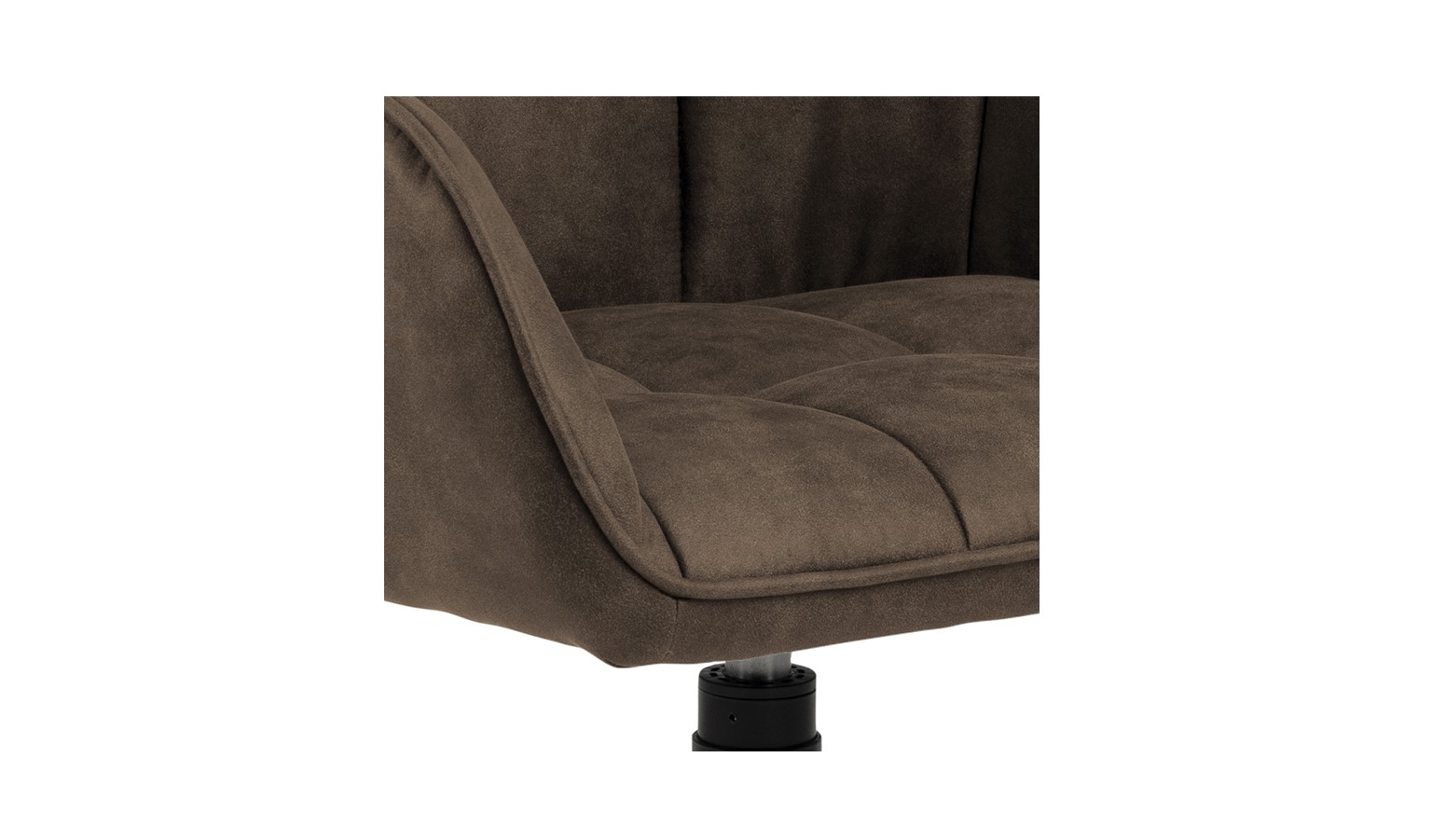 Urban Brenda Swivel Dining Chair With Armrest - Light Brown