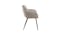 Urban Dora Fabric Dining Chair With Armrest- Beige_5