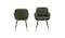 Urban Dora Fabric Dining Chair With Armrest - Green_3