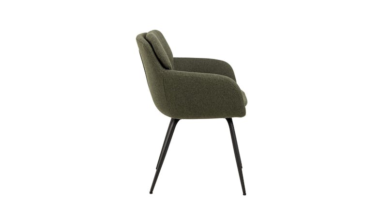 Urban Dora Fabric Dining Chair With Armrest - Green_4