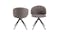 Urban Ella Fabric Swivel Dining Chair - Light Grey Brown_1