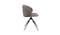 Urban Ella Fabric Swivel Dining Chair - Light Grey Brown_2