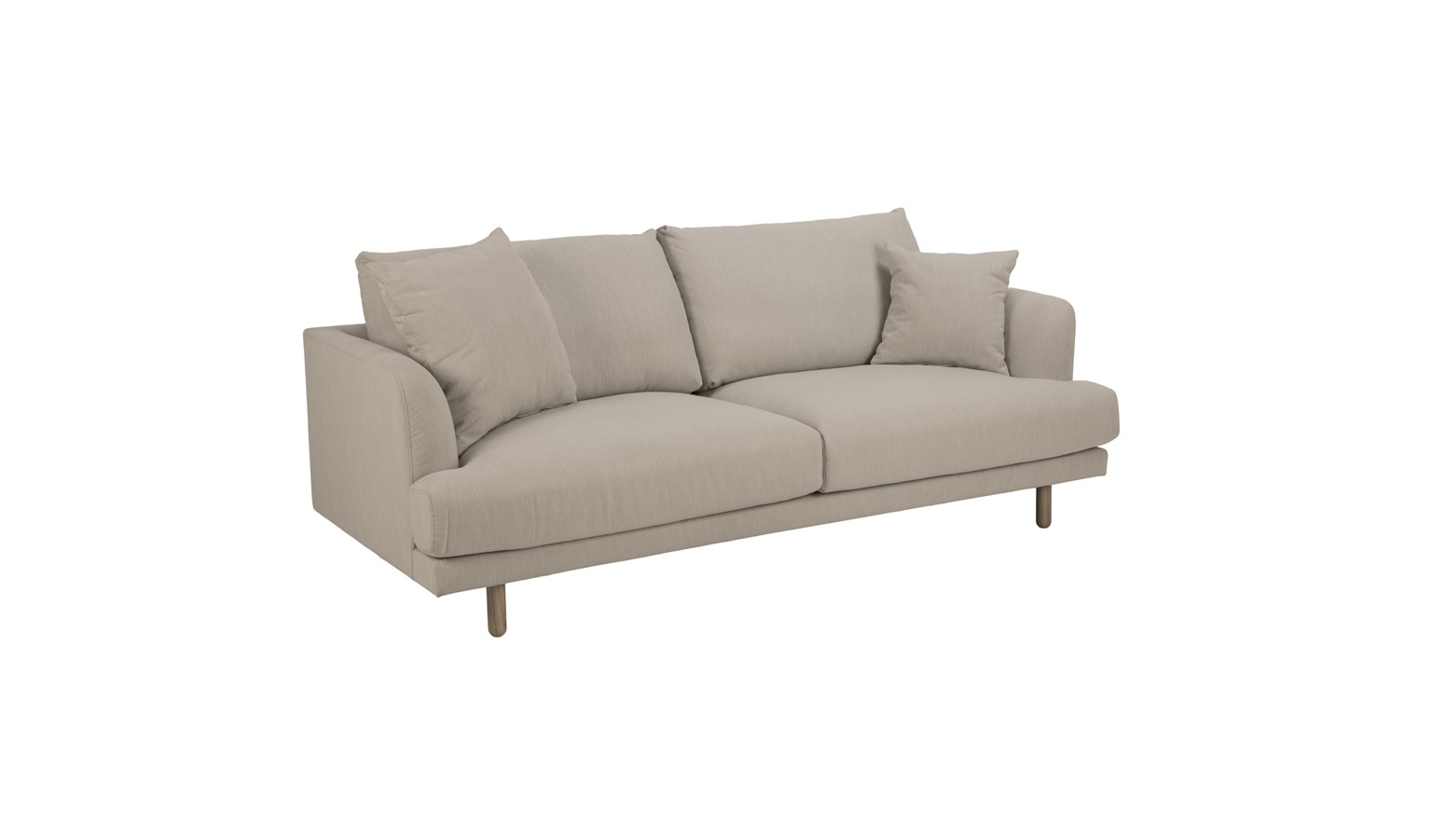 Urban Virginia 3 Seater Fabric Sofa - Cream