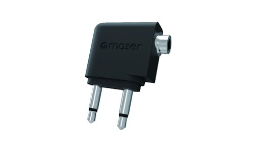 Mazer M-FlyMate-3.5mm In-flight Dual 3.5mm Audio Adapter - Black