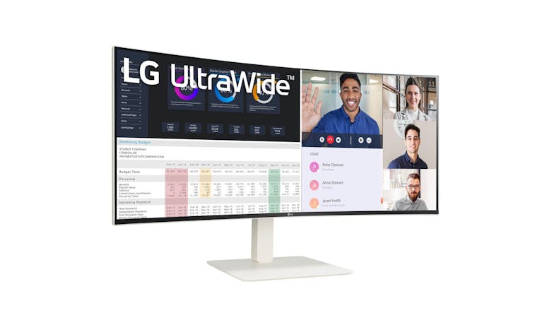 LG 38WR85QC-W 38" UltraWide 144Hz Curved Monitor - White