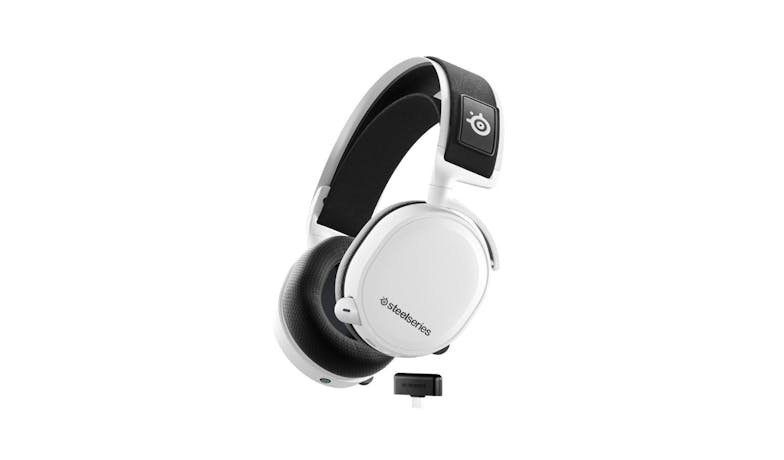 SteelSeries Arctis 7+ Wireless Gaming Headset - White_3