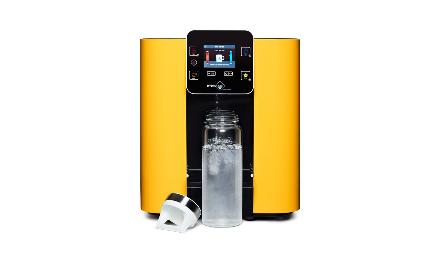 Novita W29i HydroCube Hot/Cold Water Dispenser - Amber Yellow