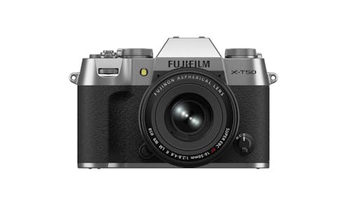 Fujifilm X-T50 Mirrorless Camera with XF 16-50mm f/2.8-4.8 Lens - Silver