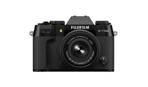 Fujifilm X-T50 Mirrorless Camera with 15-45mm f/3.5-5.6 Lens - Black