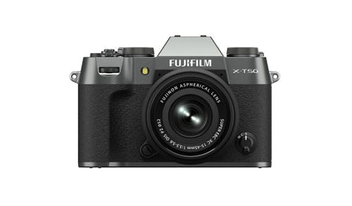 Fujifilm X-T50 Mirrorless Camera with 15-45mm f/3.5-5.6 Lens - Charcoal Silver