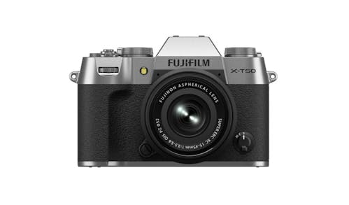 Fujifilm X-T50 Mirrorless Camera with 15-45mm f/3.5-5.6 Lens - Silver