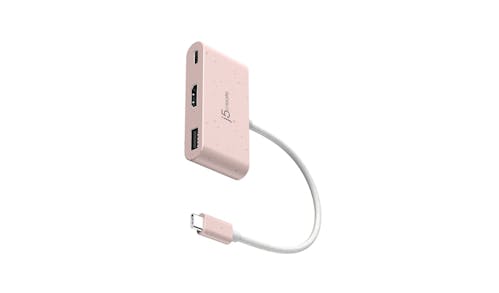 j5 Create JCA379ER USB-C to HDMI & USB Type-A with Power Delivery - Rose