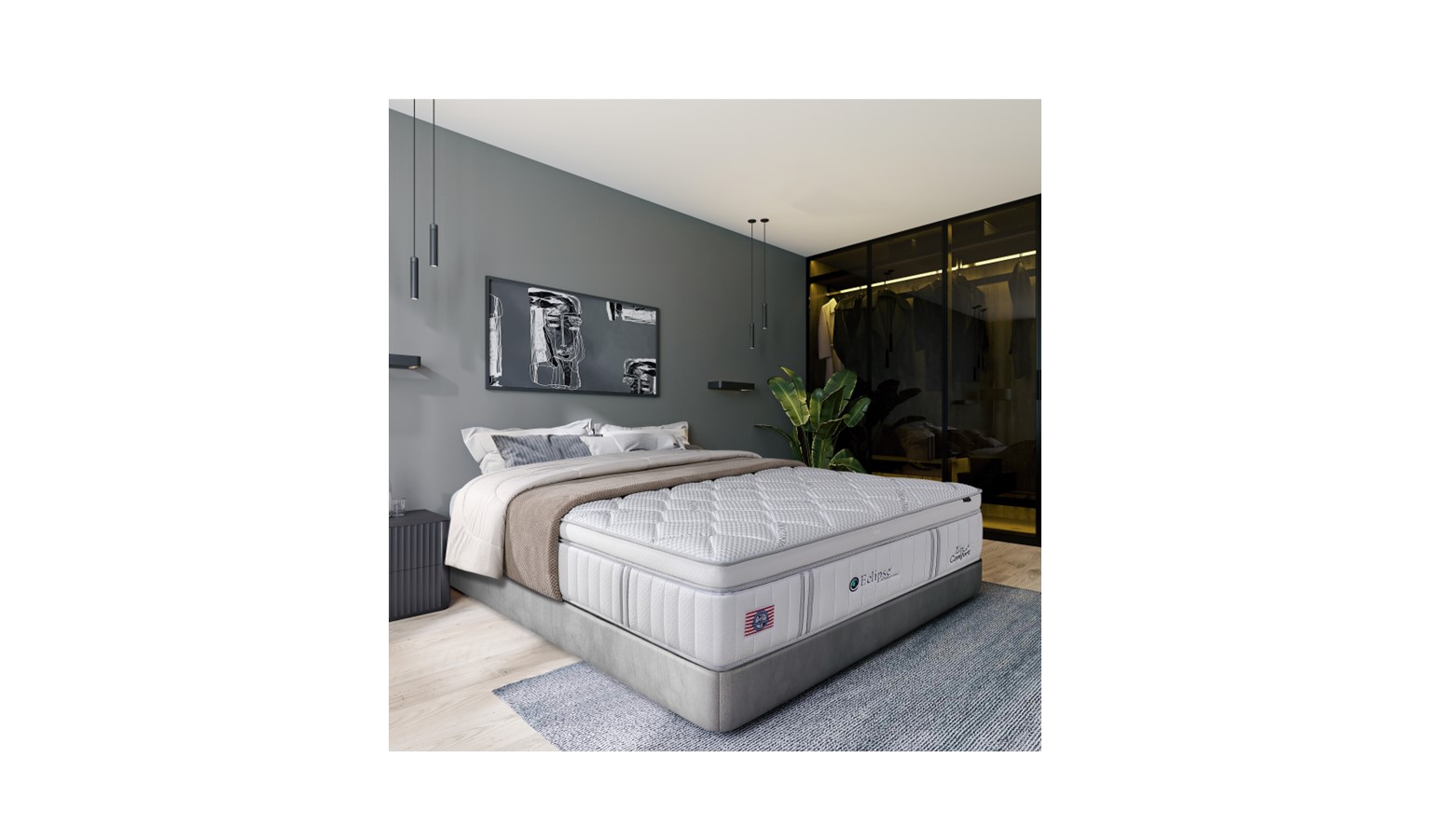 Eclipse ZipComfort + Ecolatex Queen Size Mattress
