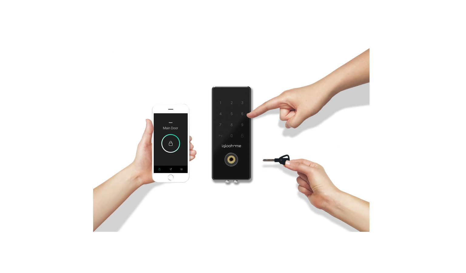 Igloohome Rim Lock Metal Gate 2 (RM2) + Smart Deadbolt 2S Metal Grey (IGB4)_7