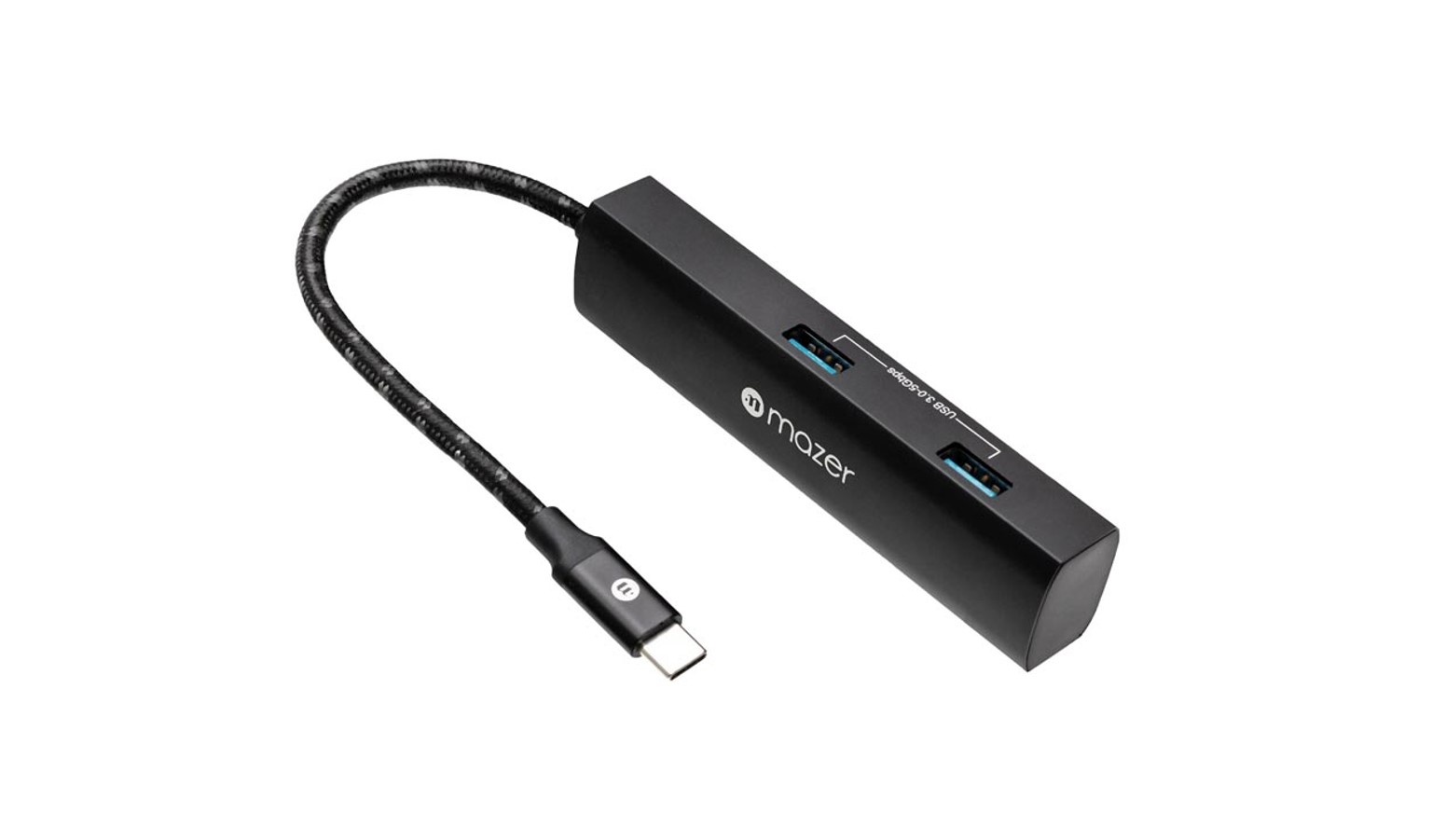 Mazer InfiniteLink Slim 6-in-1 USB C Hub - Black (UC2MULTI6160)