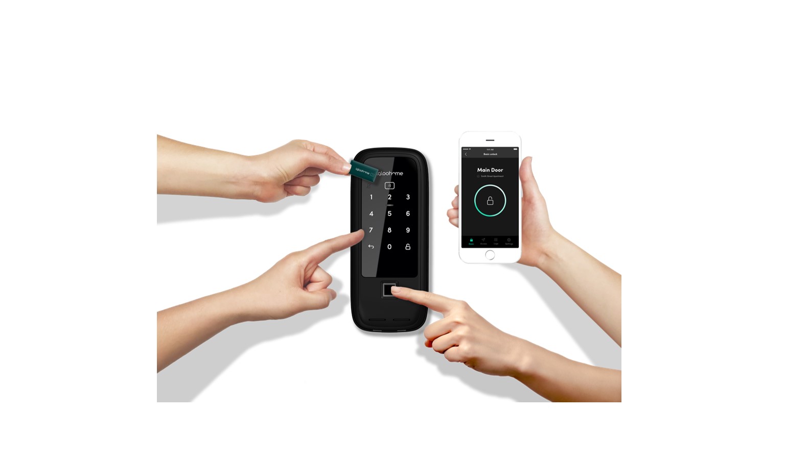 Igloohome Rim Lock Metal Gate 2 Fingerprint (RM2F) + Smart Mortise 2+ (IGM4)_4