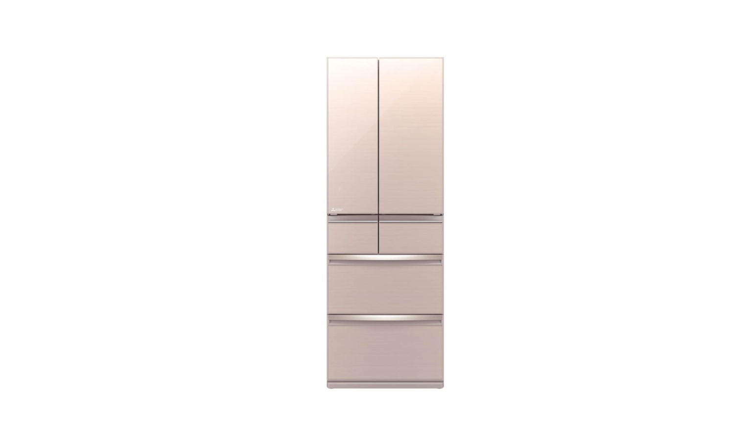 Mitsubishi 461L 6 Door Fridge - Glass Beige (MR-WX47LG-F-P)