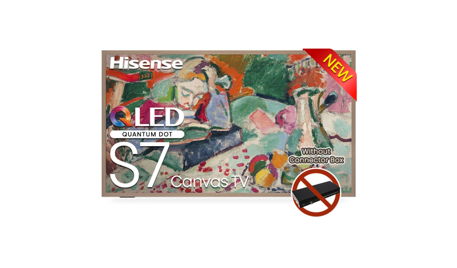 Hisense S7N 65-Inch QLED 4K Canvas TV - Black (HS65S7N)