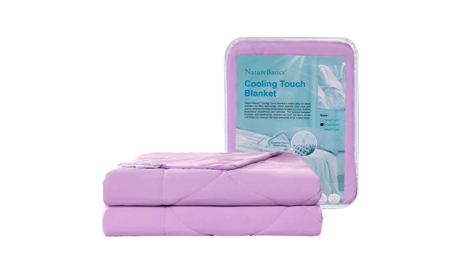Nature Basics Cooling Blanket Queen Purple