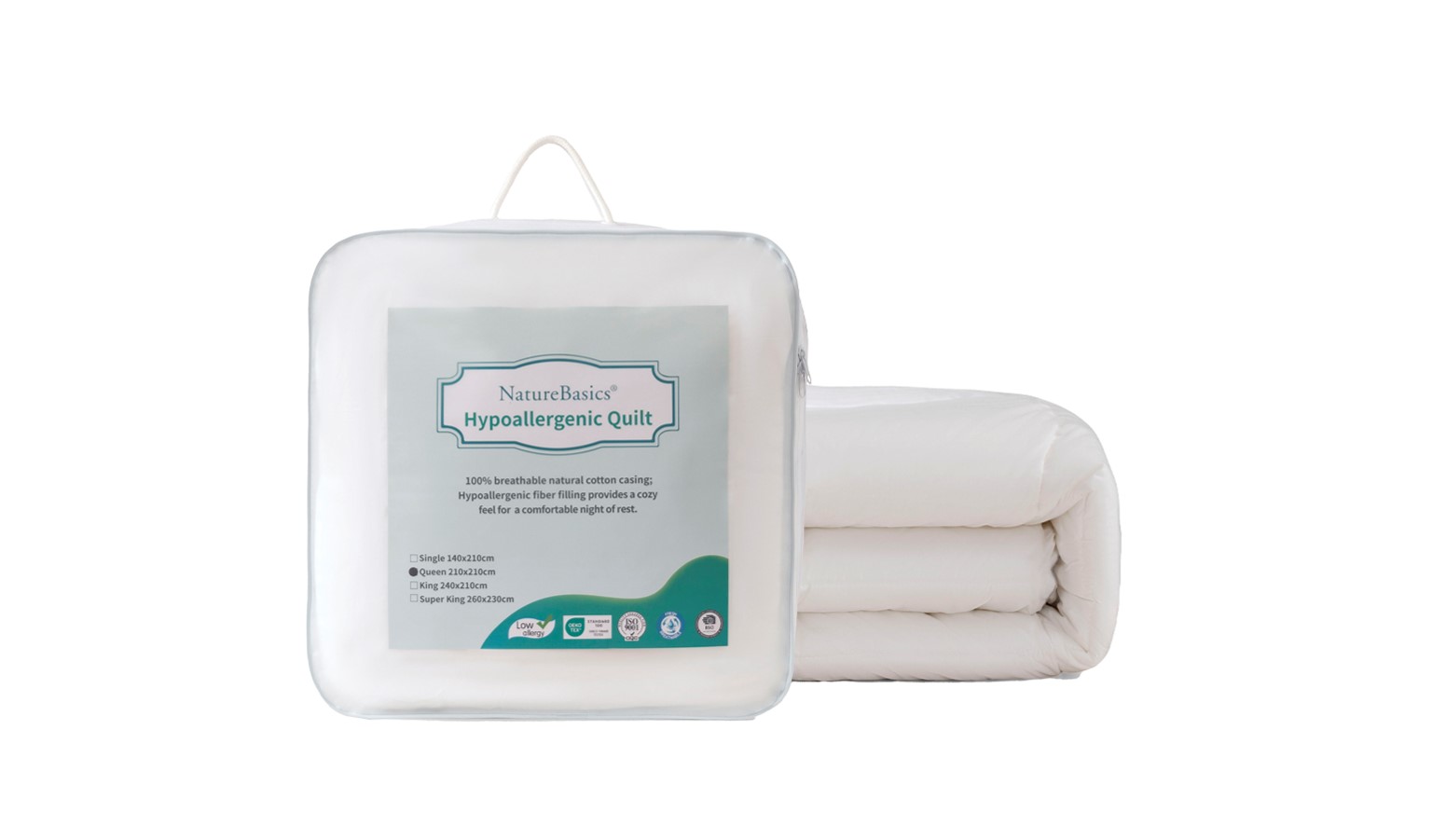 Nature Basics Hypoallergenic Quilt Super King