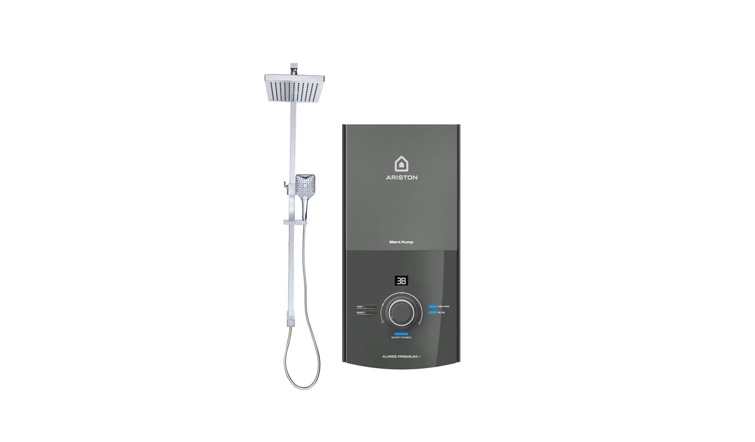 Ariston Aures Premium+ Water Heater Pump & Rainshower