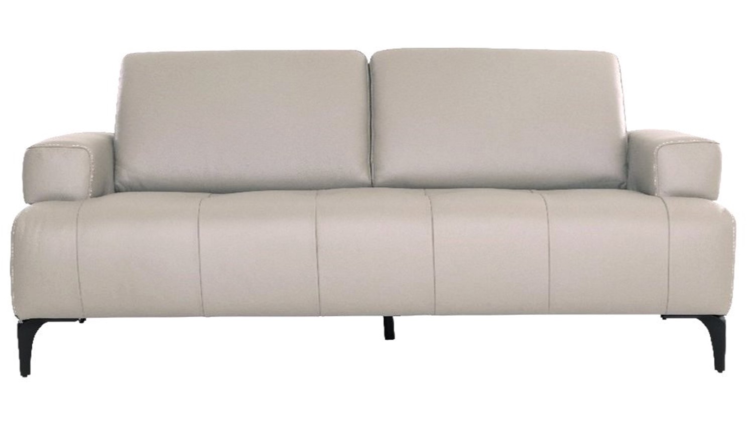 Saporini Soave 3 Seater Italian Leather Sofa - C25 Mushroom