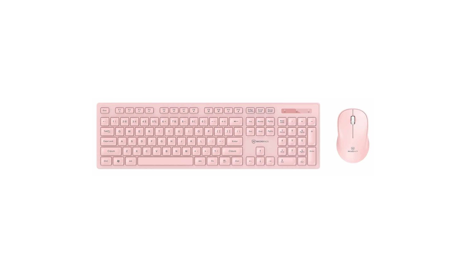Micropack 237W USB Wireless Mouse and Keyboard Combo - Pink (KM-237W-EN-PK)