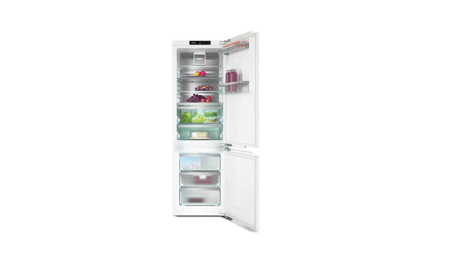 Miele 246L Built-in Fridge Freezer - White (KFNS 7795)