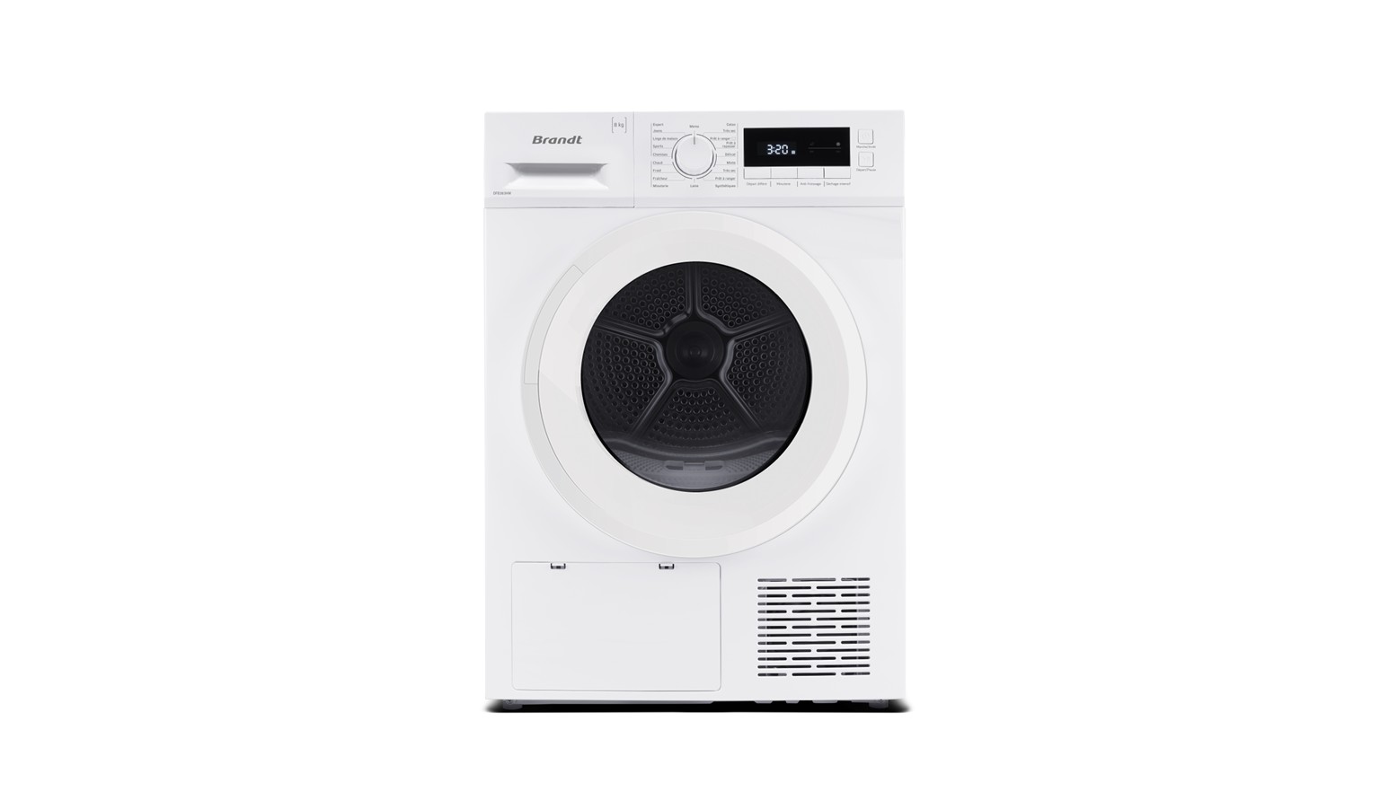 Brandt 8kg Front Load Dryer - White (DFB383HWA)