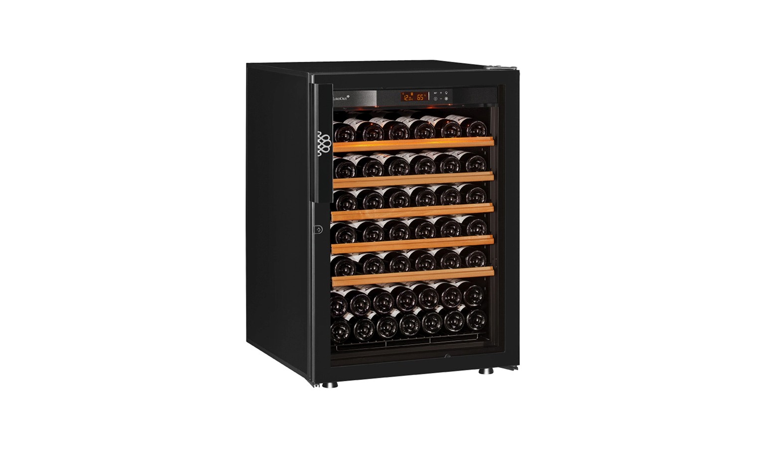 EuroCave Pure Series 74 Bottles Small Wine Chiller - Nero Black (V-PURE-S)