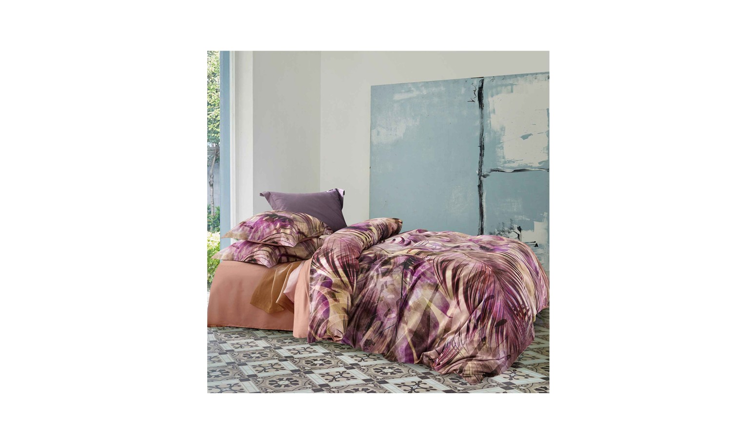 Canopy Villiers II Bedset King - Berry