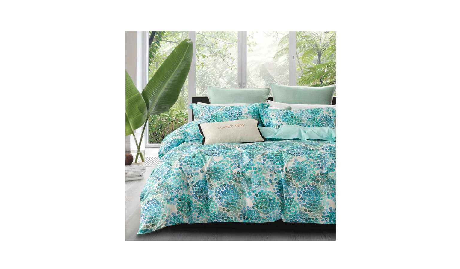 Canopy Villiers II Bedset King - Turq