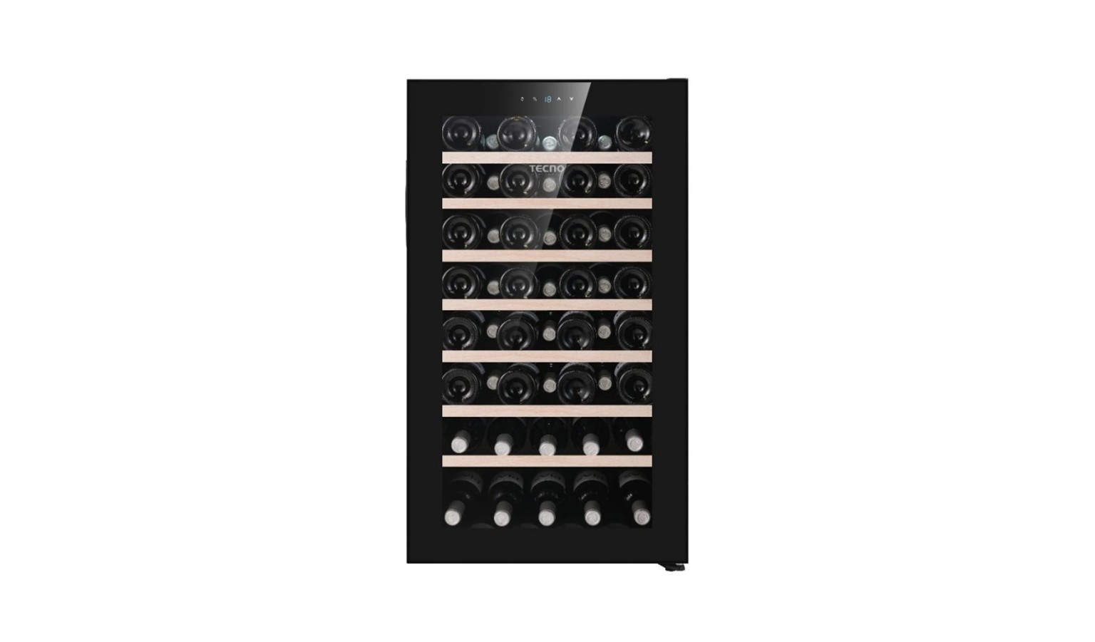 Tecno 56 Bottles Wine Chiller - Full Black (TWC139FFTC)