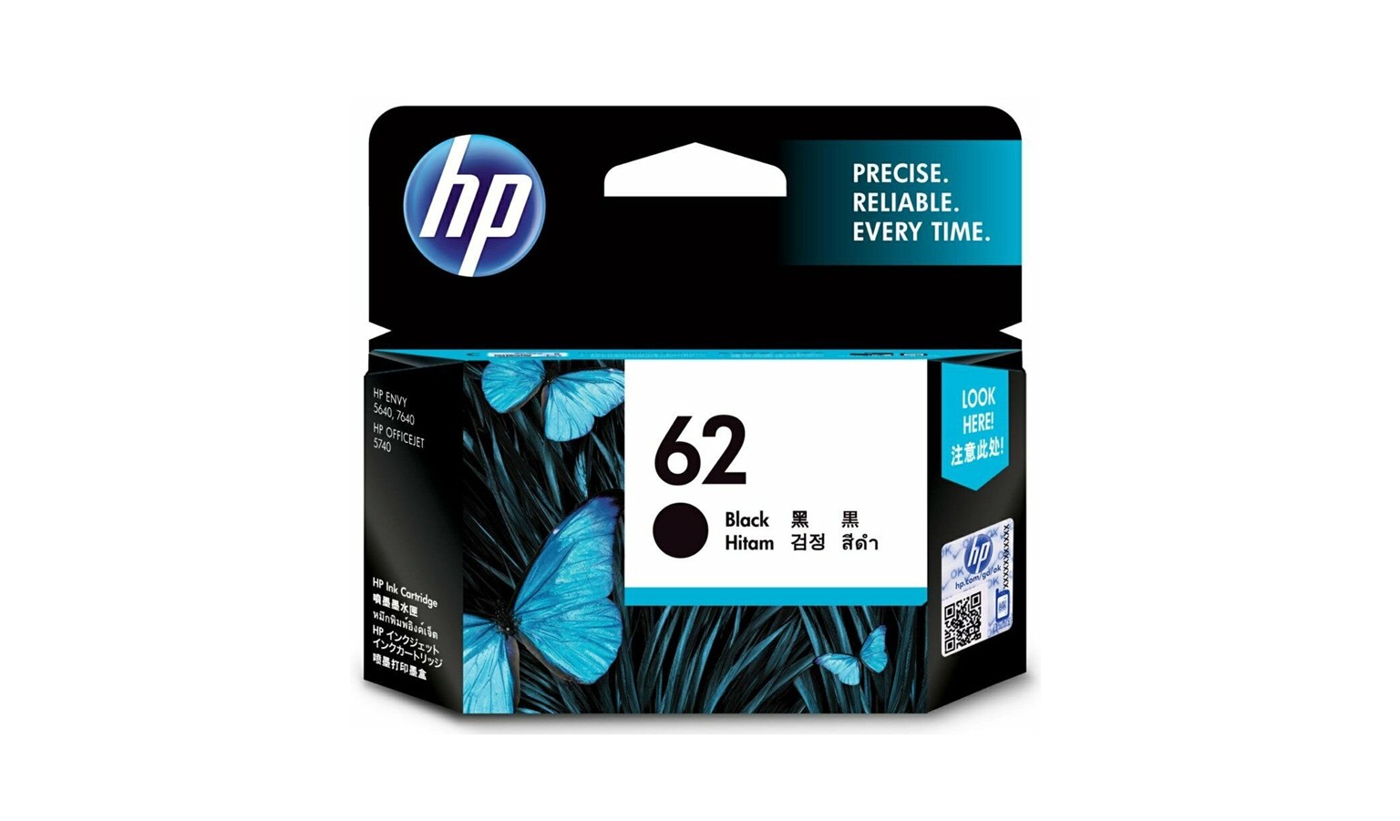 HP 62 Original Ink Cartridge - Black (C2P04AA)