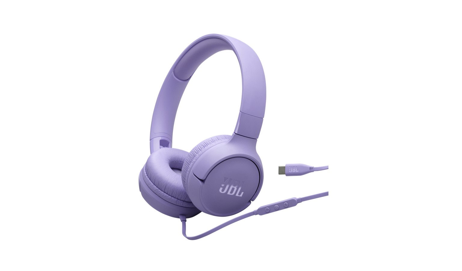 JBL Tune 520C USB-C Wired On-Ear Headphones - Purple (JBLT520CPUR)
